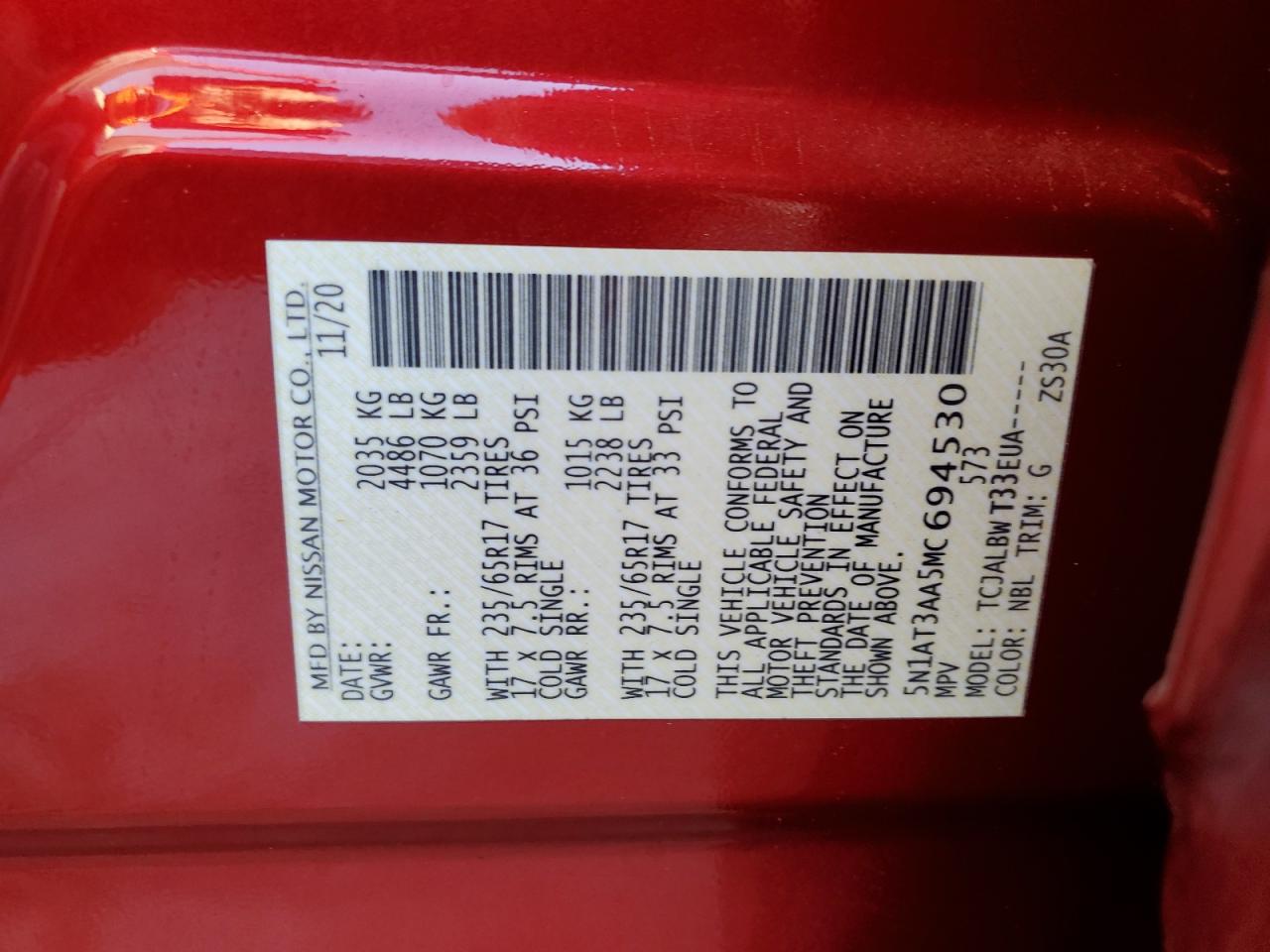 Nissan Rogue S Image 11