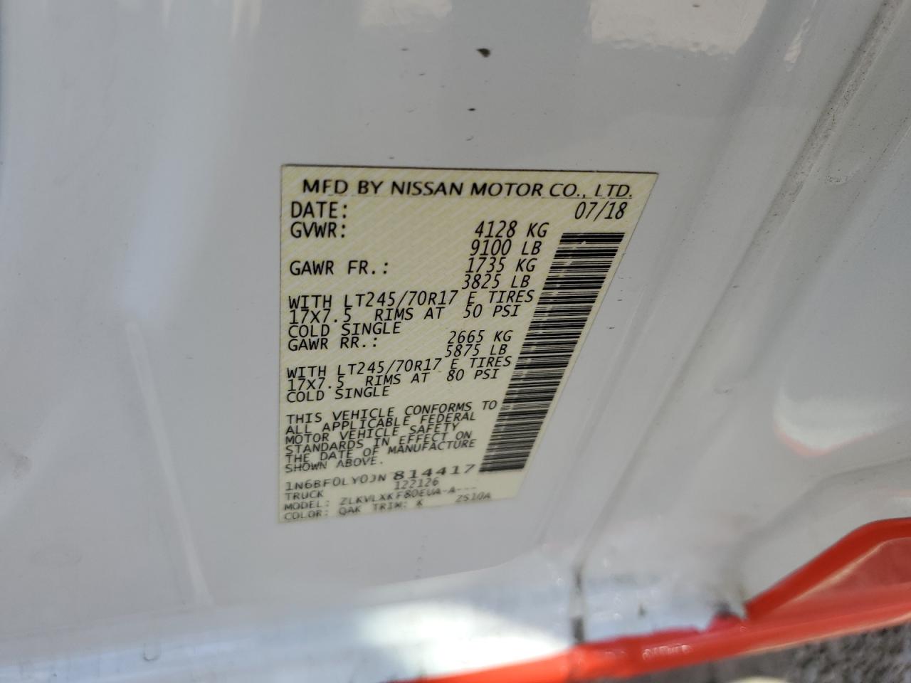 Nissan Nv 2500 S Image 12