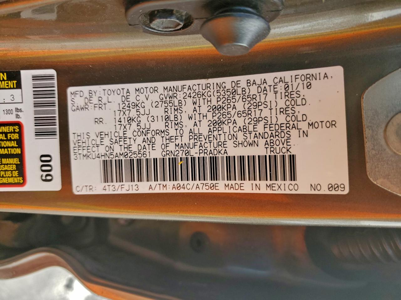 Toyota Tacoma Double Cab Prerunner Long Bed Image 9