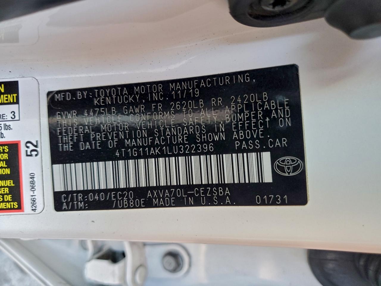 Toyota Camry Se Image 8