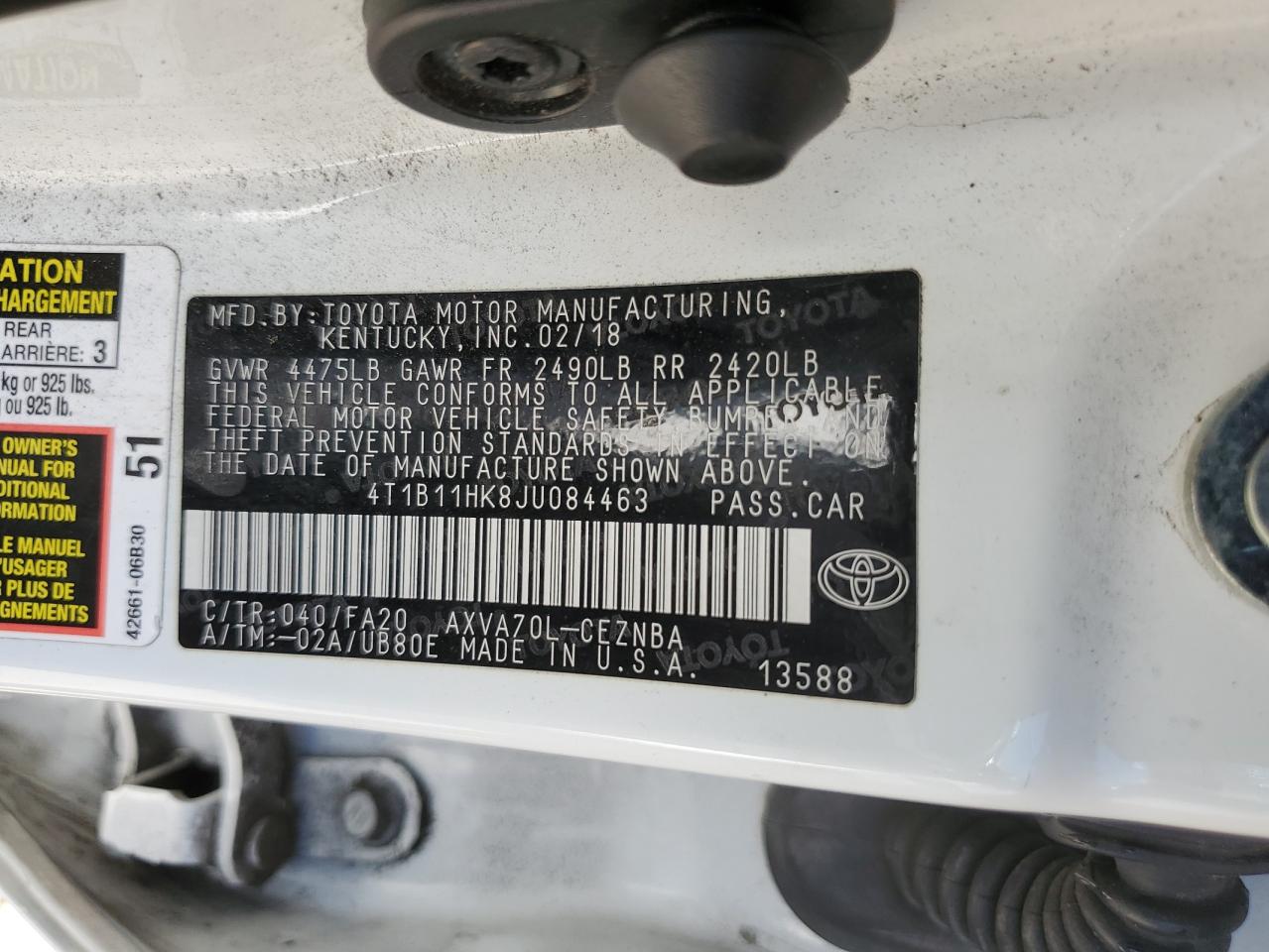 Toyota Camry L Image 9