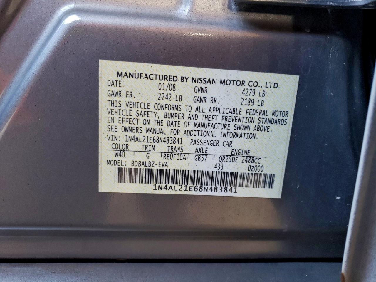 Nissan Altima 2.5 Image 12