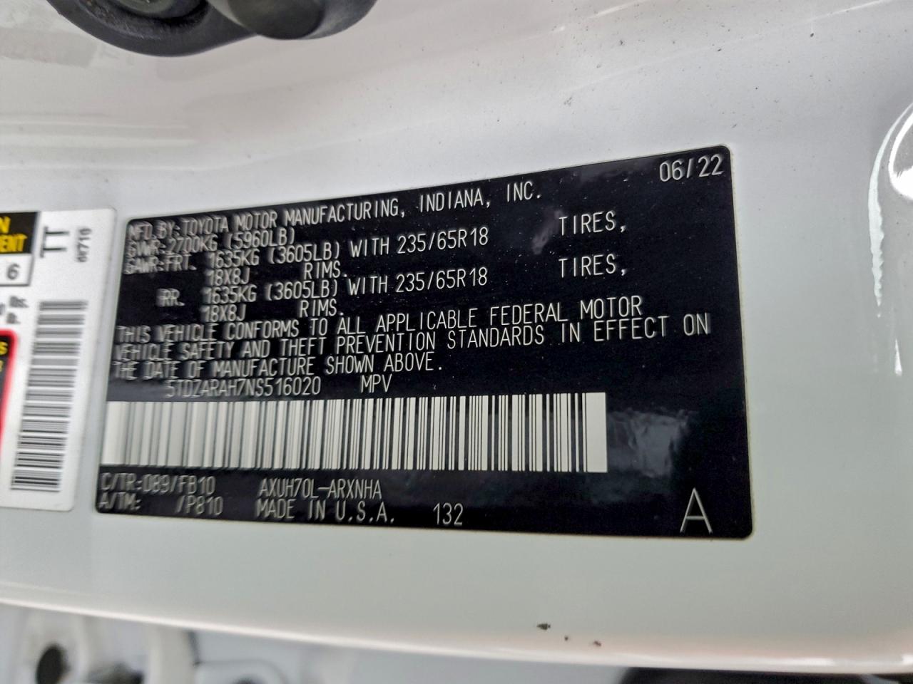 Toyota Highlander Hybrid Le Image 13