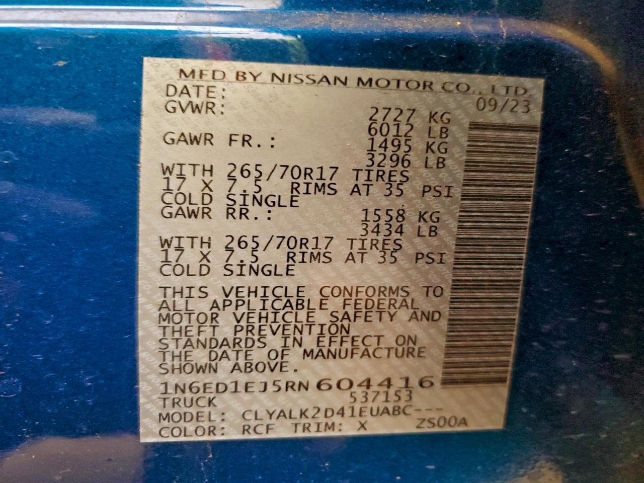 Nissan Frontier S Image 10