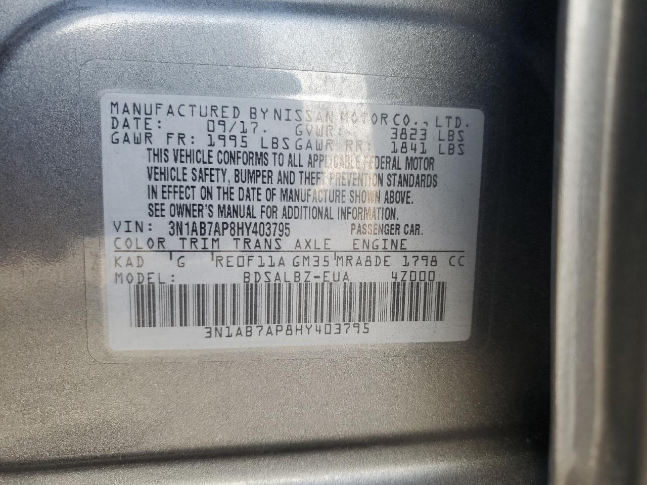 Nissan Sentra S Image 9