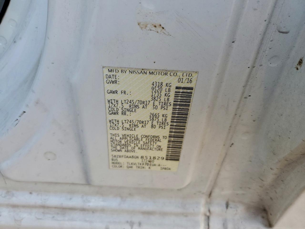 Nissan Nv 3500 S Image 10