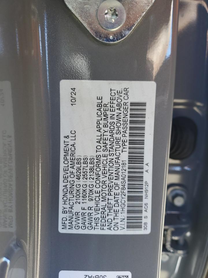 Honda Accord Touring Hybrid Image 2