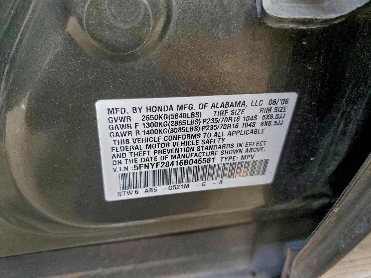 Honda Pilot Ex Image 7