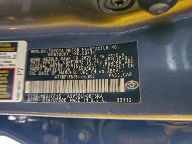 Toyota Camry L Image 8