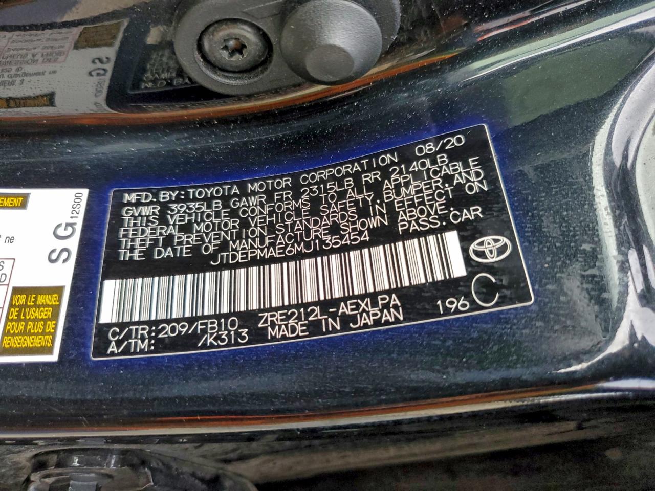 Toyota Corolla Le Image 12