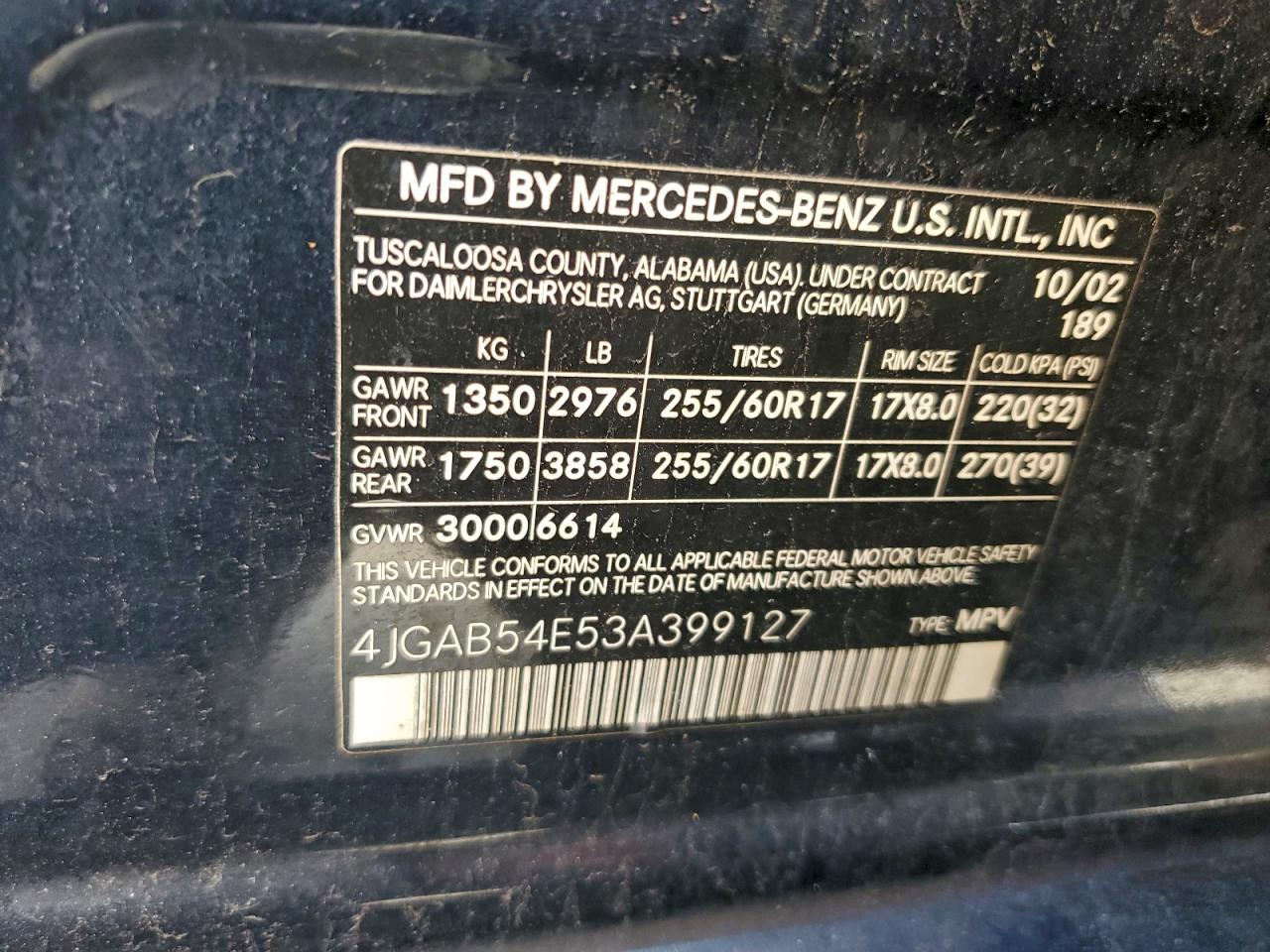 Mercedes-Benz M-Class 320 Image 12