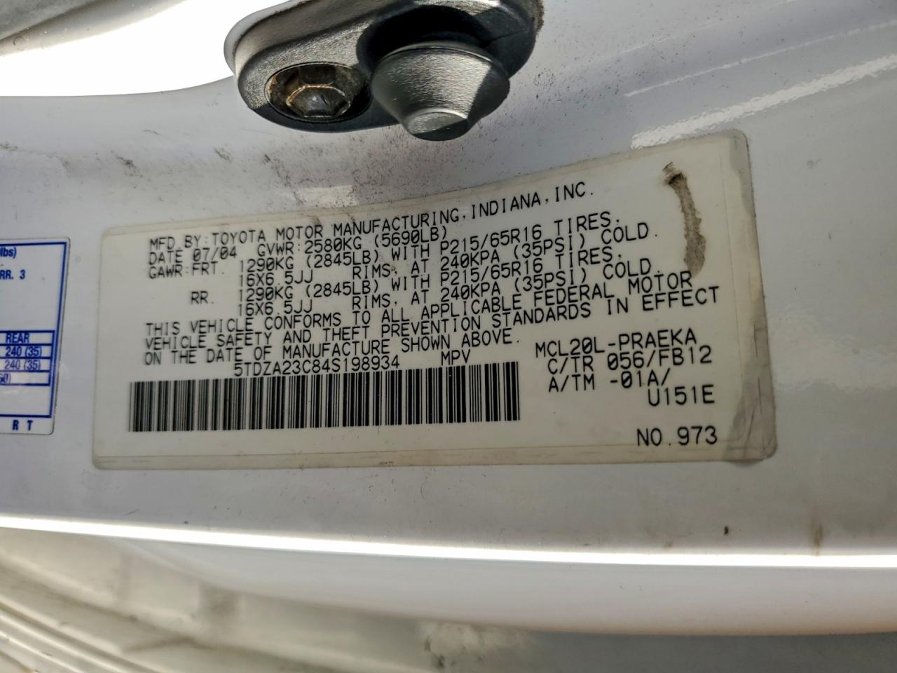 Toyota Sienna Ce Image 8