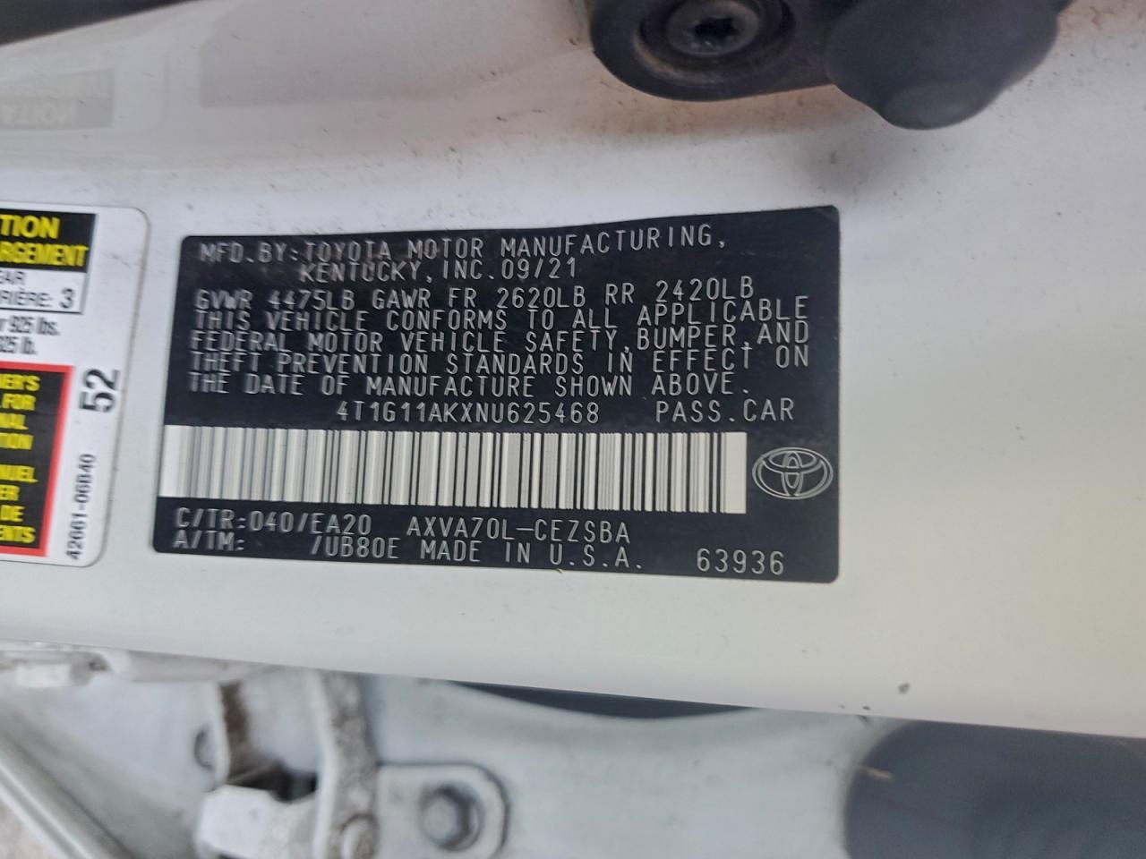 Toyota Camry Se Image 8