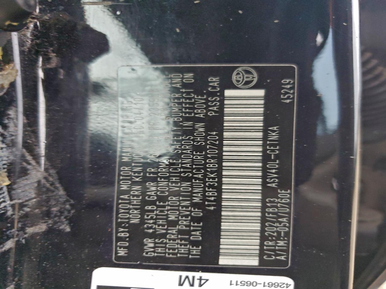 Toyota Camry Base Image 13