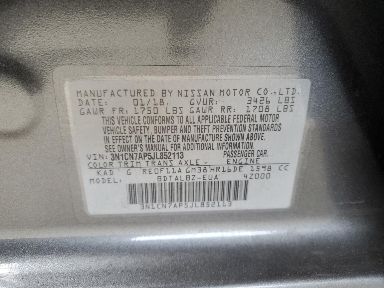 Nissan Versa S Image 7